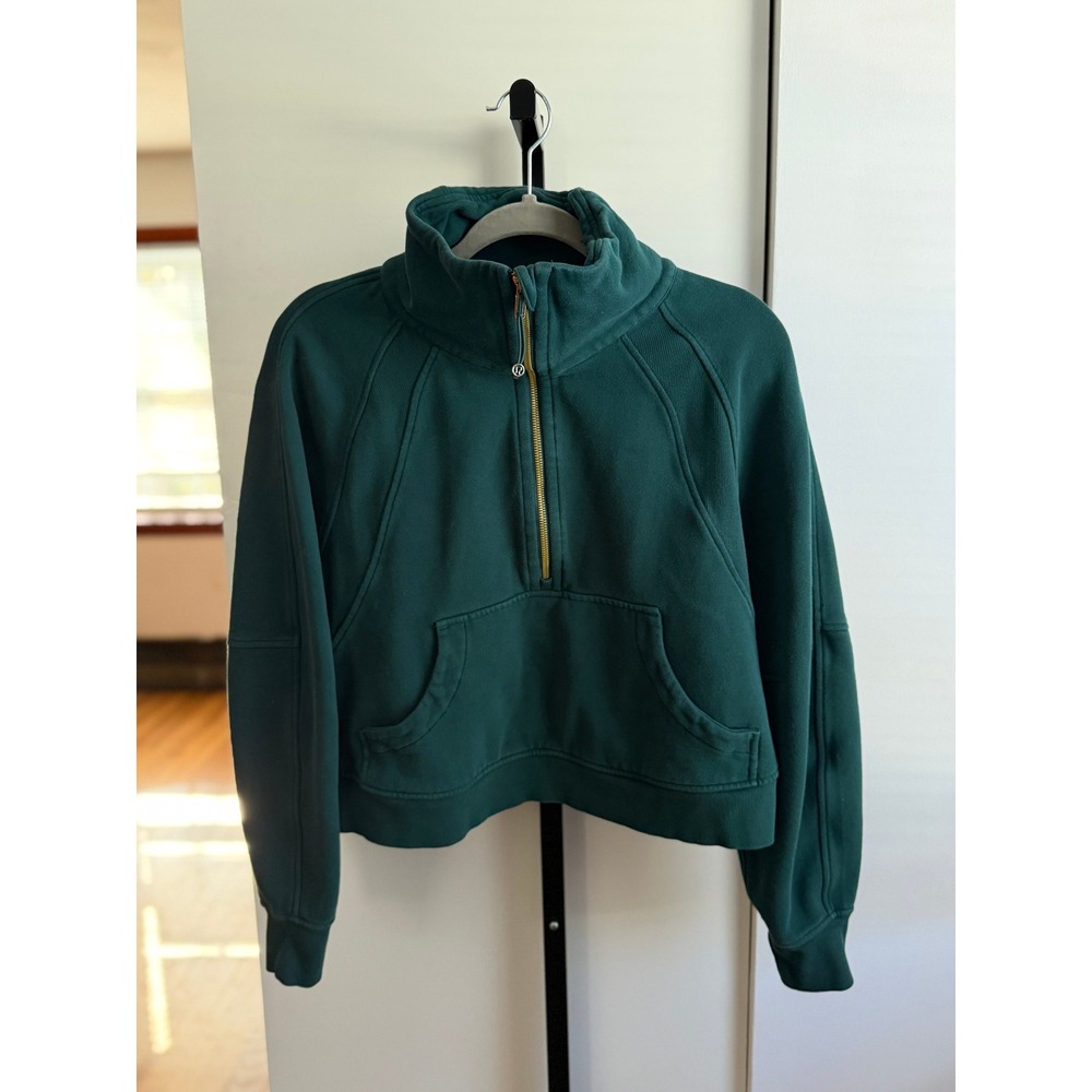 Lululemon Scuba Oversized Funnel-Neck Half Zip – Size M/L – Storm Teal